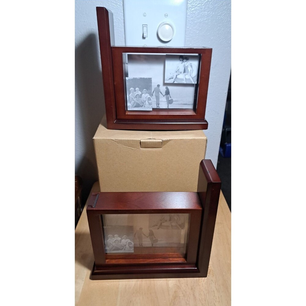 OPEN BOX  Jordan Mark Set of 3d Frame Wood Bookends